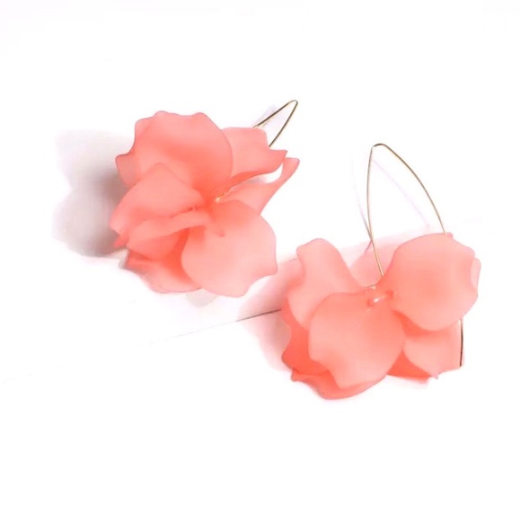 🍒3/$30 New Resin Flower Earrings - Picture 2 of 12